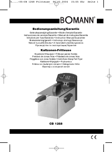 Handleiding Bomann CB 1268 Friteuse