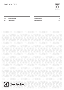 Bruksanvisning Electrolux EWF1476GDW Tvättmaskin