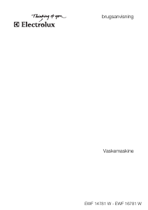 Brugsanvisning Electrolux EWF14781W Vaskemaskine