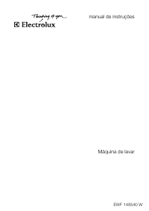 Manual Electrolux EWF148540W Máquina de lavar roupa