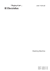 Manual Electrolux EWF148541W Washing Machine