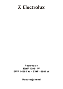 Kasutusjuhend Electrolux EWF1649 Pesumasin