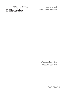 Bedienungsanleitung Electrolux EWF167440W Waschmaschine