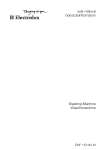 Bedienungsanleitung Electrolux EWF167443W Waschmaschine