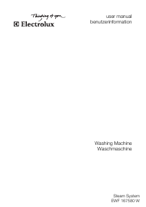 Manual Electrolux EWF167580W Washing Machine