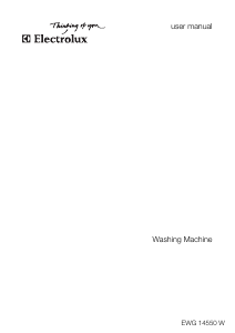 Manual Electrolux EWG14550W Washing Machine