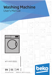 Manual BEKO WTV 6501 BS0S Máquina de lavar roupa