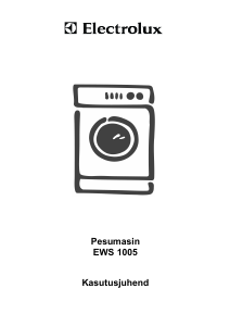 Kasutusjuhend Electrolux EWS1005 Pesumasin