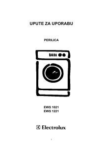 Priručnik Electrolux EWS1021 Stroj za pranje rublja