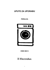 Priručnik Electrolux EWS900S Stroj za pranje rublja