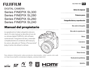 Manual de uso Fujifilm FinePix SL300 Cámara digital