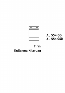 Kullanım kılavuzu Altus AL 554 GSD Solo fırın