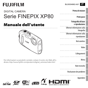 Manuale Fujifilm FinePix XP80 Fotocamera digitale