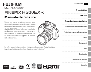 Manuale Fujifilm Finepix HS30EXR Fotocamera digitale