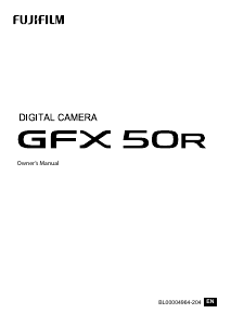 Handleiding Fujifilm GFX 50R Digitale camera