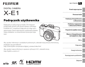 Instrukcja Fujifilm X-E1 Aparat cyfrowy