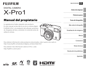 Manual de uso Fujifilm X-Pro1 Cámara digital