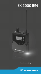 Handleiding Sennheiser EK 2000 IEM Bodypack Receiver