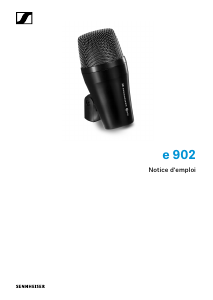 Mode d’emploi Sennheiser e 902 Microphone