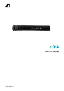 Mode d’emploi Sennheiser e 914 Microphone