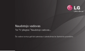 Vadovas LG 42LA868V LED televizorius