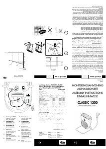 Käyttöohje Calix Classic 1200 Sisätilanlämmitin