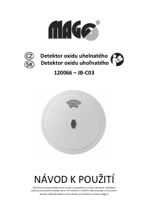 Návod Magg JB-C03 Detektor oxidu uhoľnatého