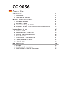 Manual de uso BURY CC 9056 Kit manos libres