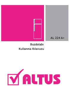 Kullanım kılavuzu Altus AL 224 A+ Dondurucu