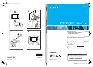 Bedienungsanleitung Sony KDE-W50A11E Plasma fernseher