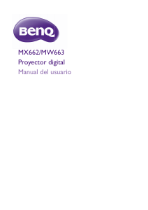 Manual de uso BenQ MX662 Proyector