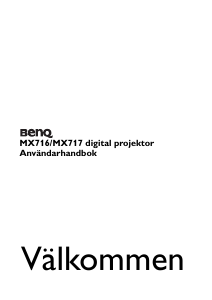 Bruksanvisning BenQ MX716 Projektor