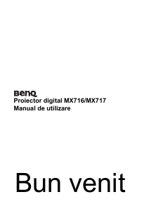Manual BenQ MX717 Proiector