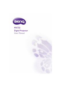 Handleiding BenQ MX722 Beamer