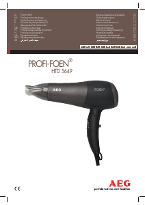 Manual AEG HTD 5649 Profi-Foen Secador de cabelo