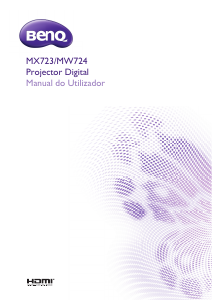 Manual BenQ MX723 Projetor