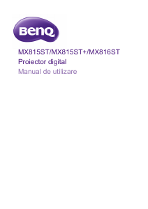 Manual BenQ MX815ST Proiector