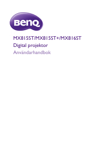 Bruksanvisning BenQ MX816ST Projektor