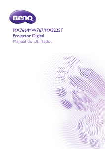 Manual BenQ MX822ST Projetor
