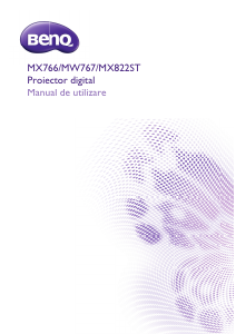Manual BenQ MX822ST Proiector