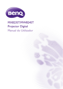 Manual BenQ MX823ST Projetor