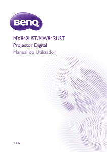 Manual BenQ MX842UST Projetor