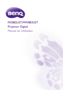 Manual BenQ MX882UST Projetor