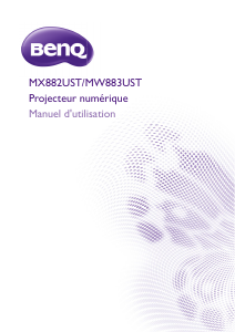 Mode d’emploi BenQ MX882UST Projecteur