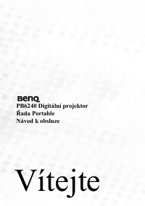 Manuál BenQ PB6240 Projektor