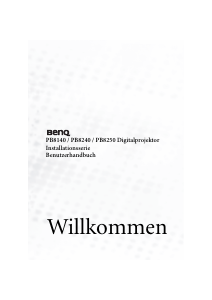 Bedienungsanleitung BenQ PB8250 Projektor