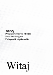 Instrukcja BenQ PB8260 Projektor