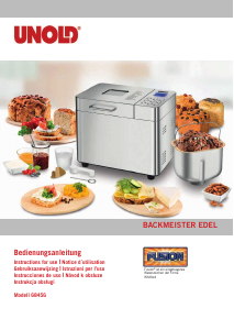 Manual Unold 68456 Backmeister Edel Bread Maker