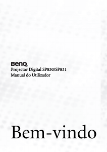 Manual BenQ SP830 Projetor