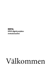 Bruksanvisning BenQ SP870 Projektor